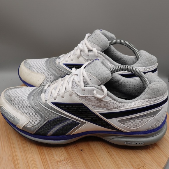 Reebok EasyTone Stride Shoes Mens Size 9 Gray White Athletic Sneakers MinFlaws - Picture 1 of 11